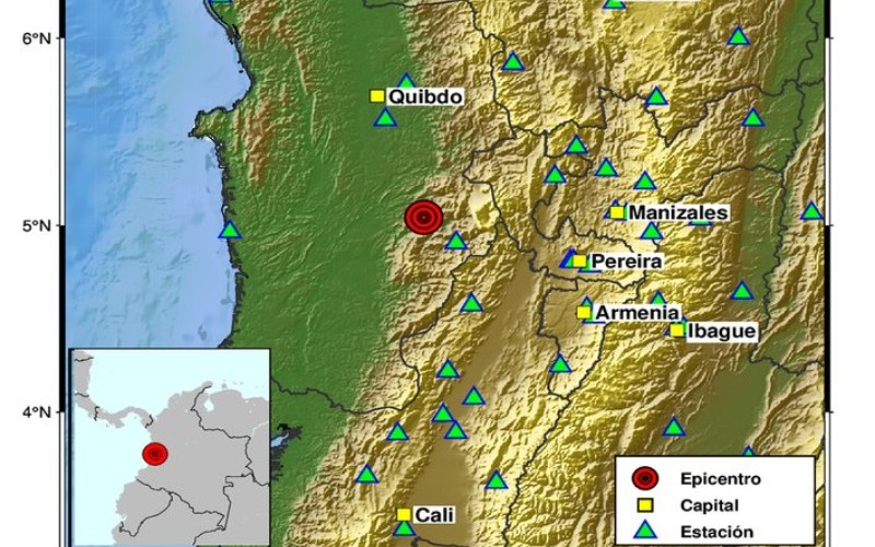 Temblor de magnitud 7,4 sacude Colombia con graves daños materiales en varias ciudades